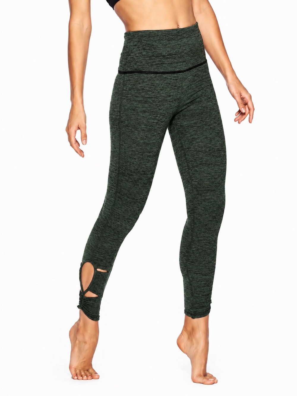 Free People Movement revolve leggings in heathered green, small
